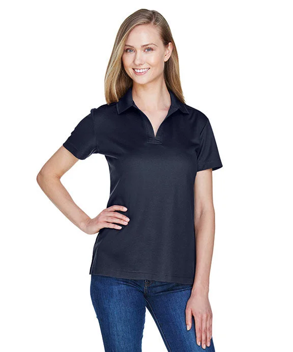 DG20W - Devon & Jones CrownLux Performance® Ladies Plaited Polo Shirt | Navy