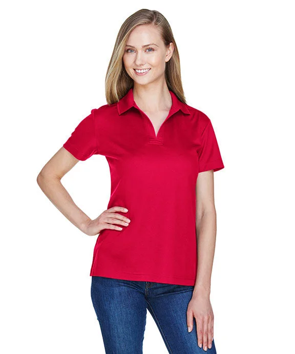 DG20W - Devon & Jones CrownLux Performance® Ladies Plaited Polo Shirt | Red