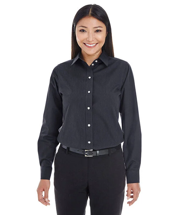 DG534W - Devon & Jones Ladies Crown Woven Collection™ Striped Shirt