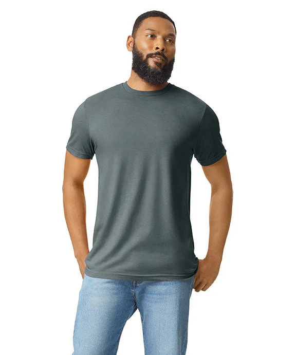 G670 - Gildan Mens Softstyle CVC T-Shirt | Dark Heather