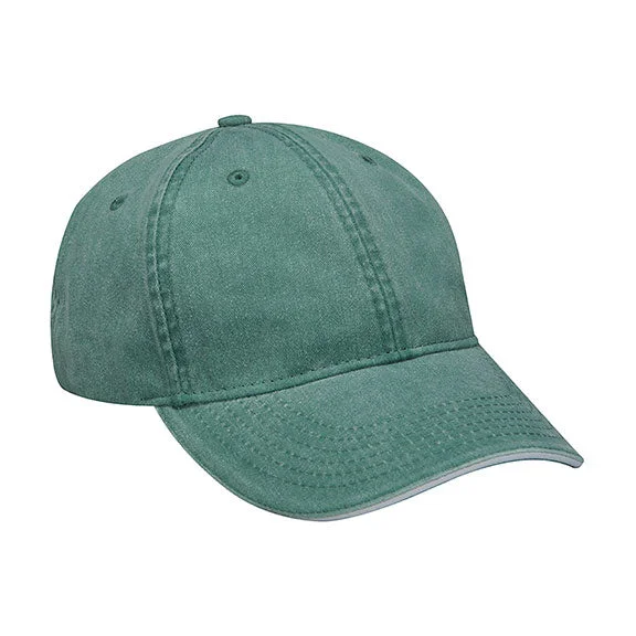 LP107 - Adams Icon Semi-Structured Sandwich Visor Cap | Forest Green/White