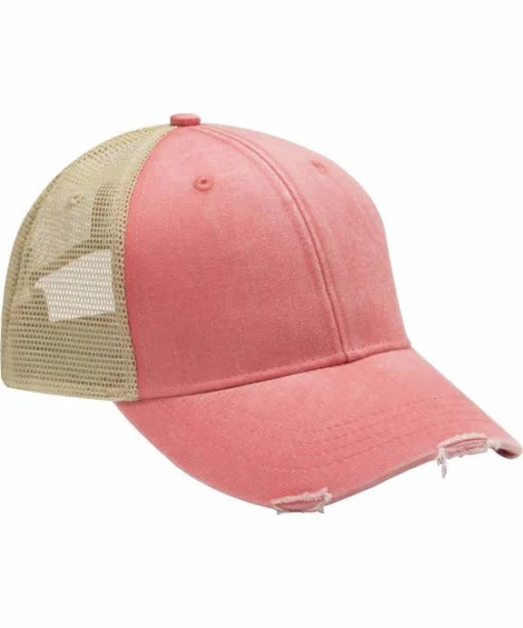 OL102 - Adams Ollie Cap | Coral/Tan