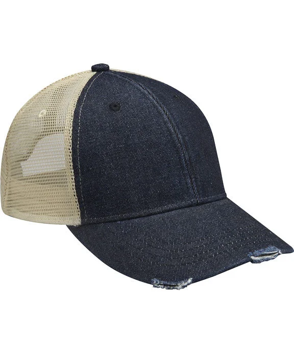 OL102 - Adams Ollie Cap | Dark Denim/Tan