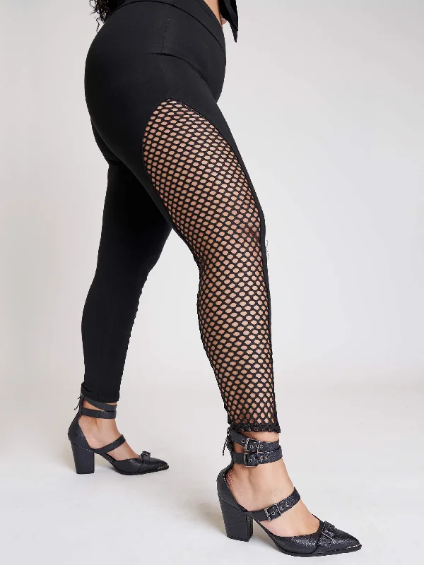 Fishnet Inset Legging