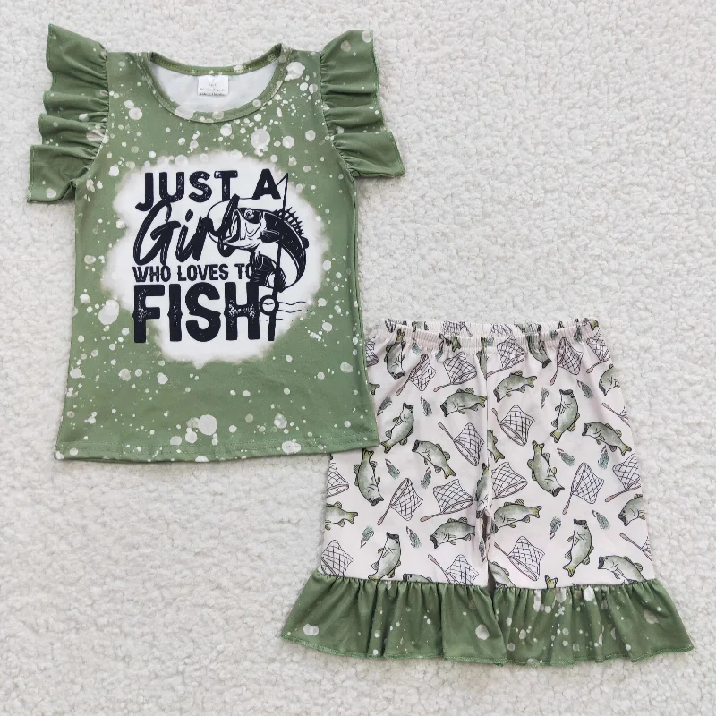 Love Fish tops shorts set GSSO0295