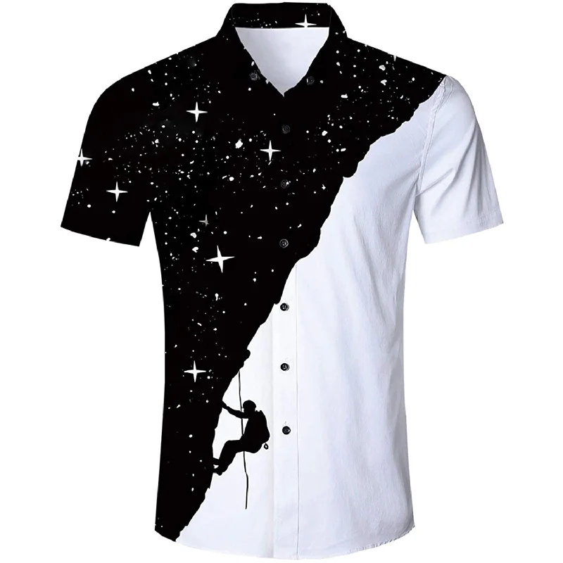 Galaxy Climber Funny Hawaiian Shirt