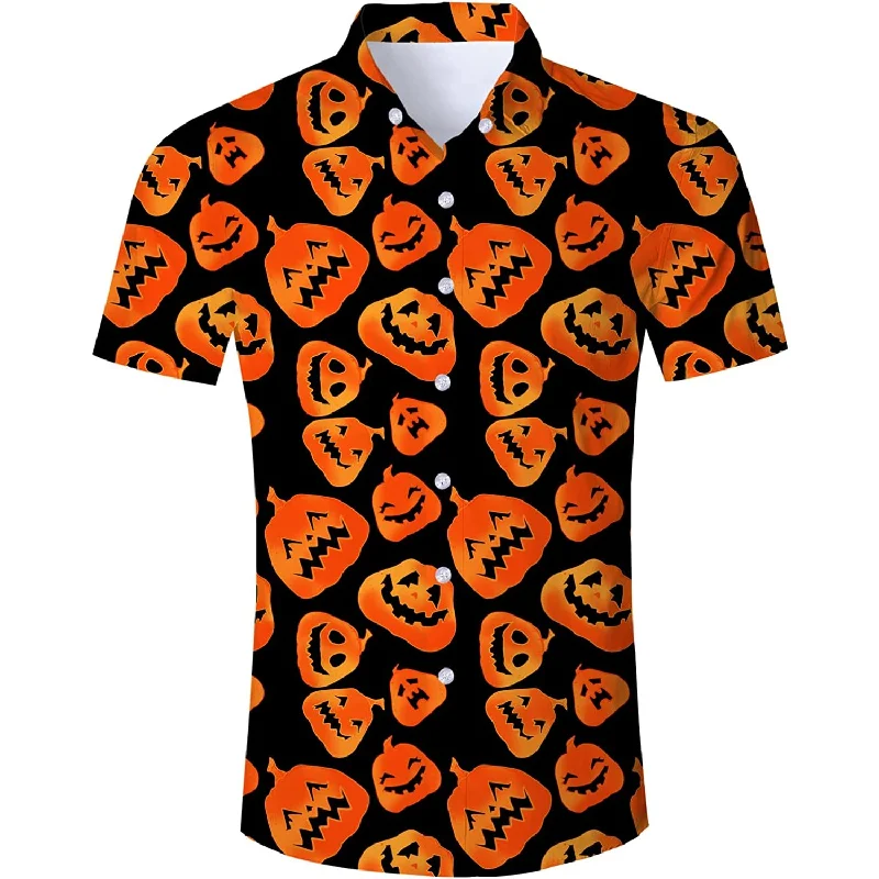 Halloween Smiley Pumpkins Funny Hawaiian Shirt