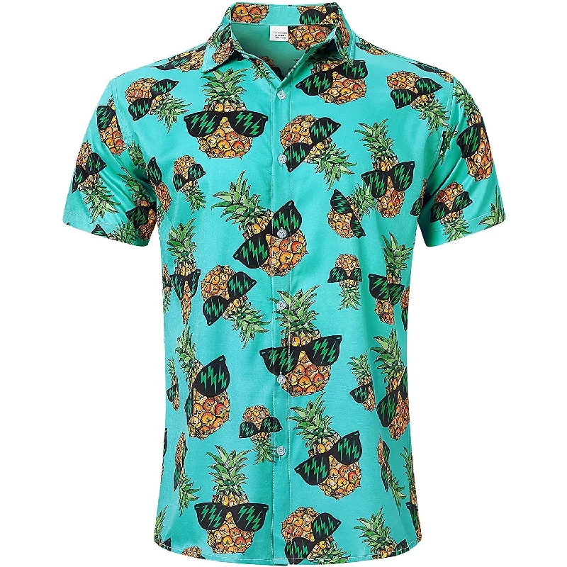 Handsome Sunglasses Pineapple Funny Hawaiian Shirt