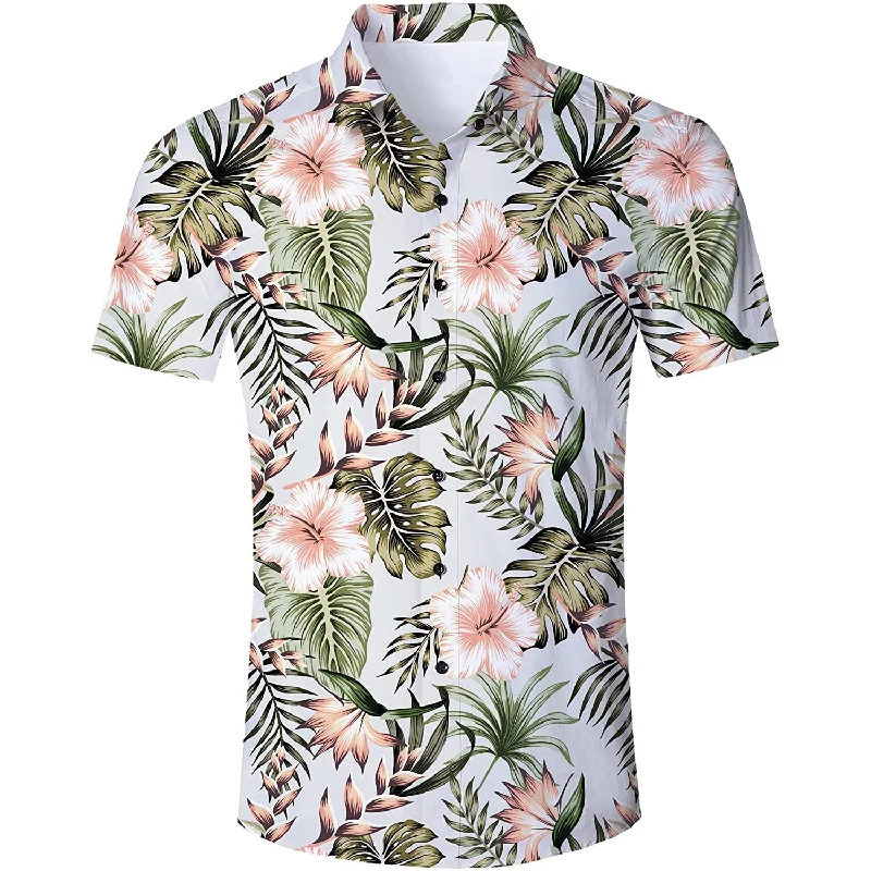 Palm Leaf Tropical Funny Hawaiian Shirt