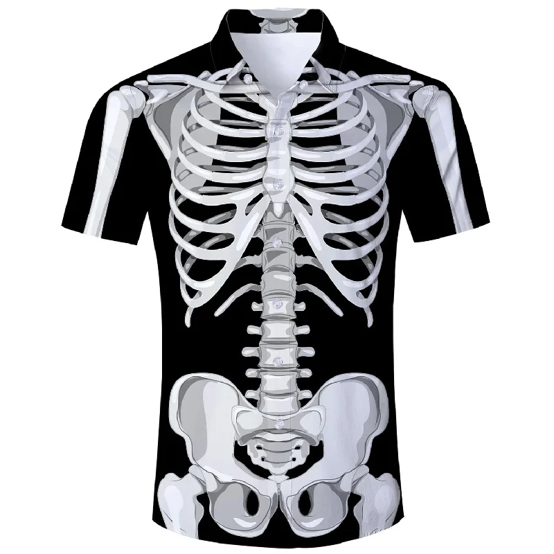 Skeleton Halloween Funny Hawaiian Shirt