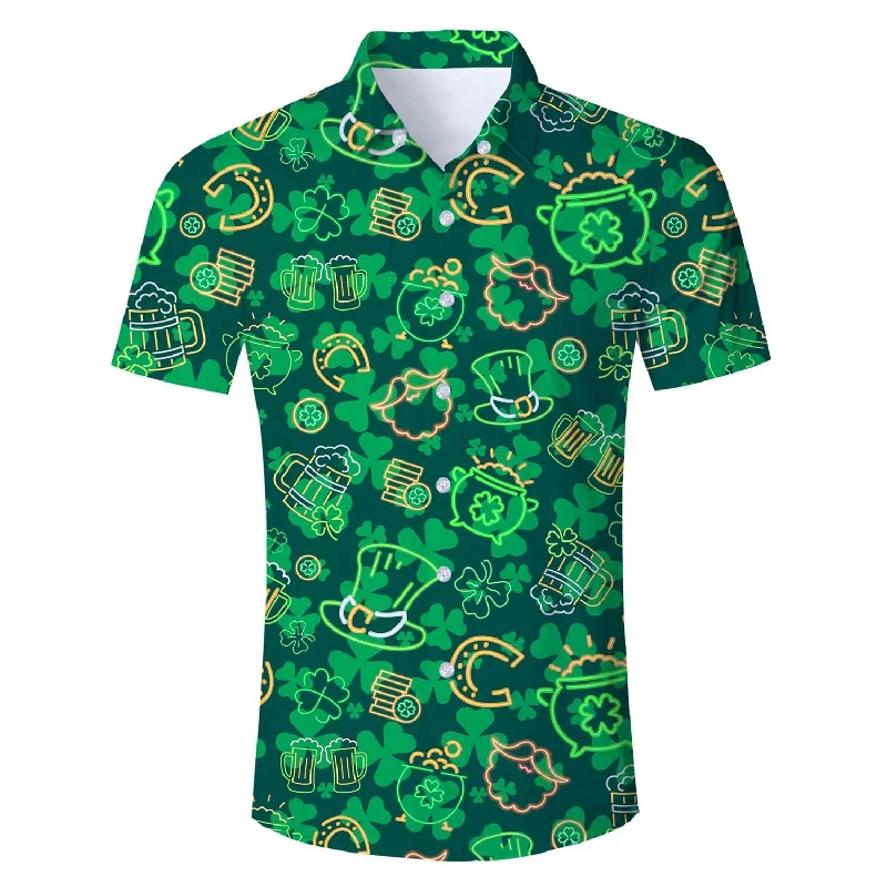 St. Patrick's Day Funny Hawaiian Shirt