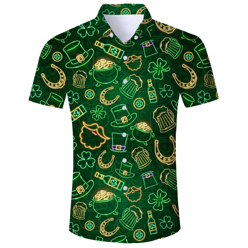 St Patrick's Day Funny Hawaiian Shirt