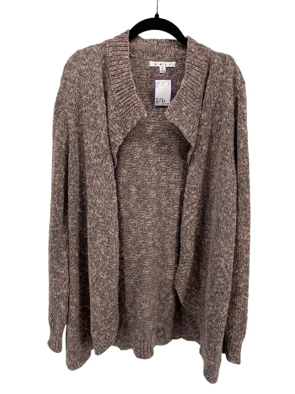 Cabi Misses Size Medium Taupe Cardigan