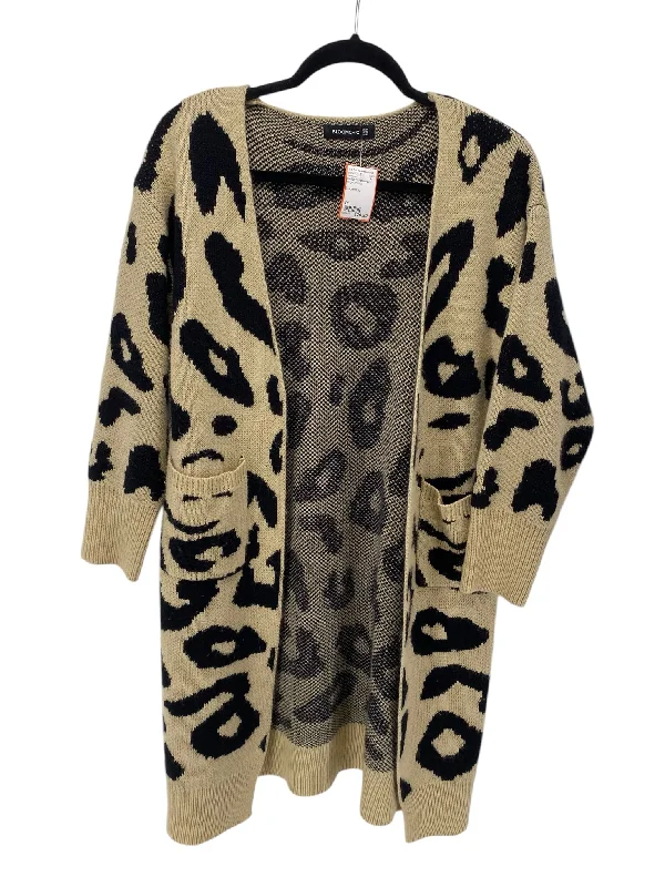 It's SO You Boutique Misses Size 14 Beige Animal Cardigan