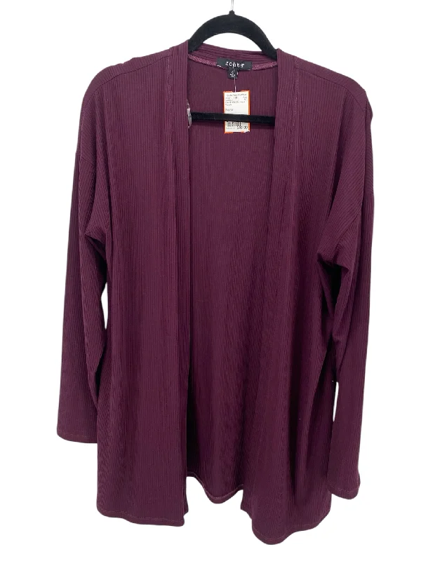 It's SO You Boutique Misses Size Large Purple Cardigan