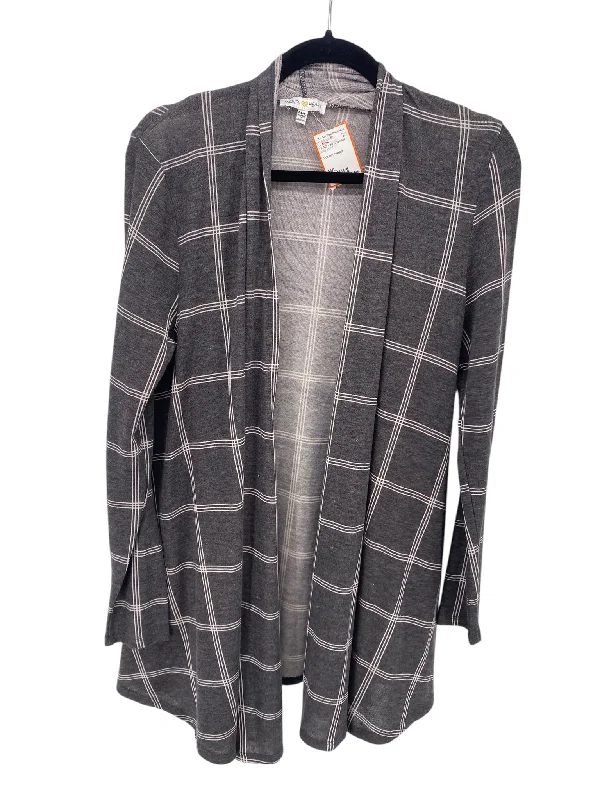 It's SO You Boutique Misses Size M/L Grey Print Cardigan