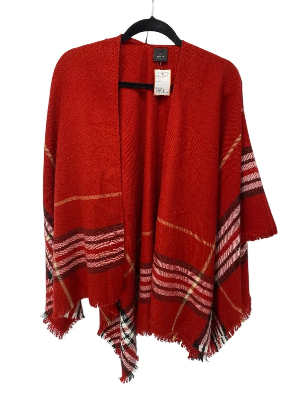 It's SO You Boutique Misses Size OSFM Red Print Cardigan