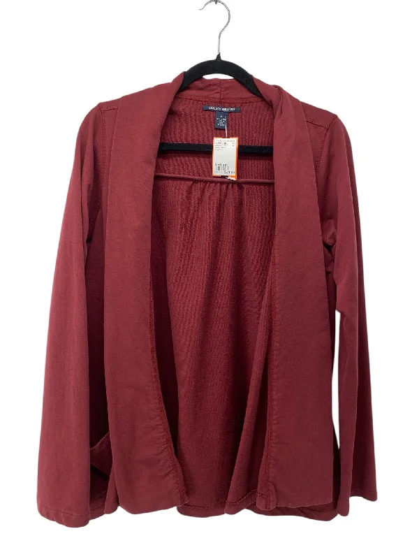 Lucky Brand Misses Size Medium Burgundy Cardigan