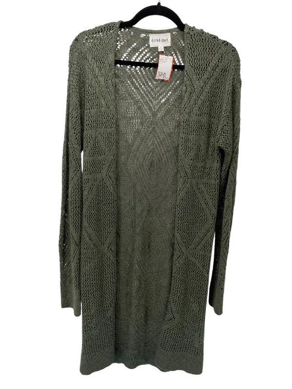 Olive & Oak Misses Size Medium Green Cardigan