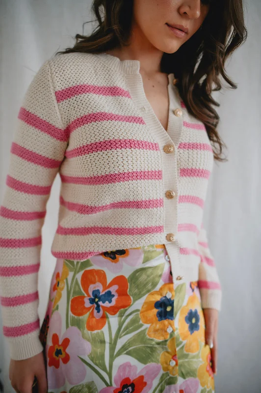 The Odelia Cardigan by Heartloom - Peony