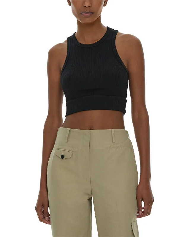 Helmut Lang Cropped Rib Tank