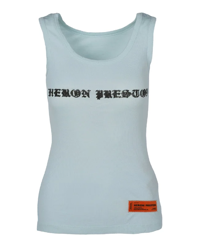 Heron Preston Womens Gothic Tank Top