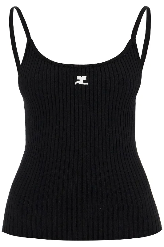 Courreges Women's Rib Knit Tank Top