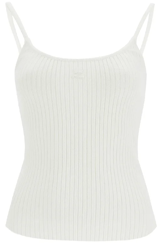 Courreges Women's Rib Knit Tank Top