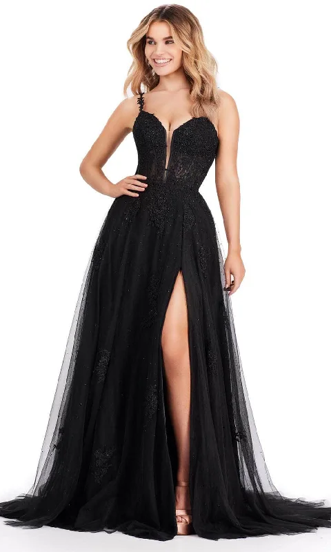 Ashley Lauren 11558 - Sweetheart Applique Prom Dress