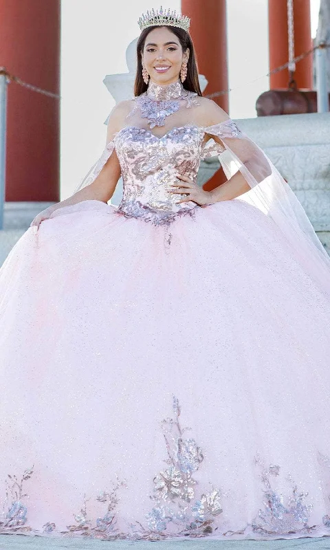 Cinderella Couture 8064J - Off-Shoulder Sweetheart Ballgown