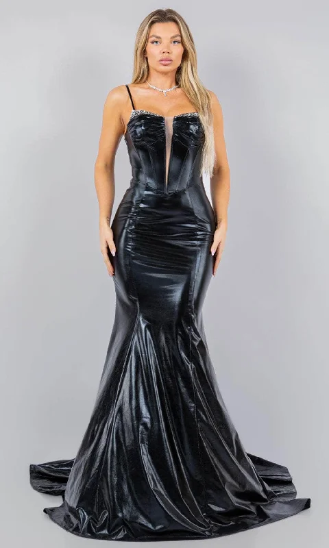 Cinderella Couture 8092J - Sleeveless Plunging Dress