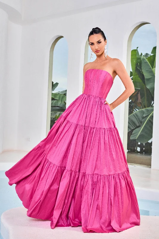 J'Adore Dresses J24011 - A-Line Taffeta Prom Dress