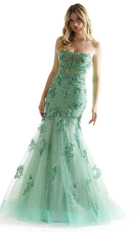 Mori Lee 49008 - 3D Floral Mermaid Prom Dress