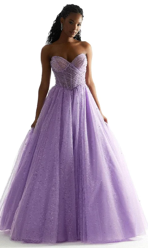 Mori Lee 49071 - Basque Sheer Prom Dress