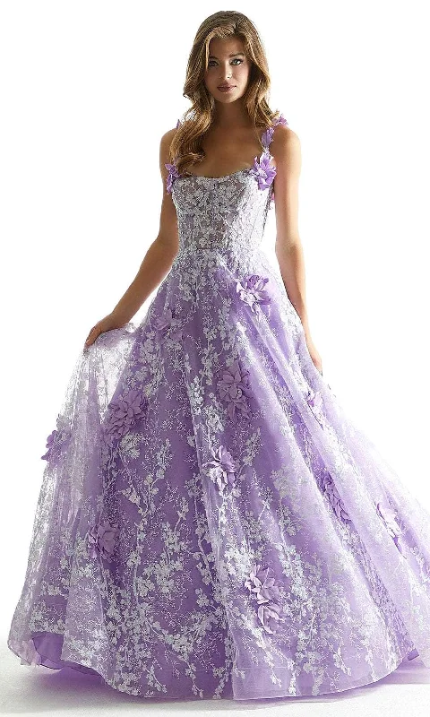 Mori Lee 49072 - Floral Illusion Prom Dress