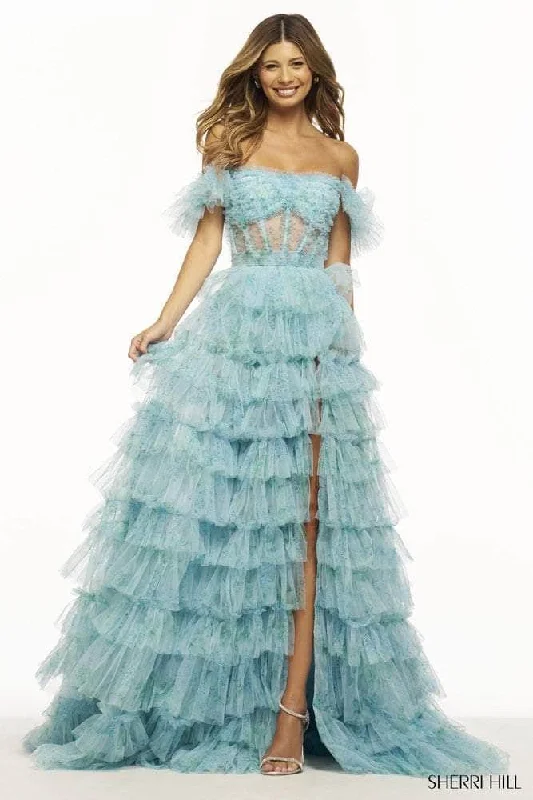 Sherri Hill 56074 - Ruffled Sweetheart Prom Dress