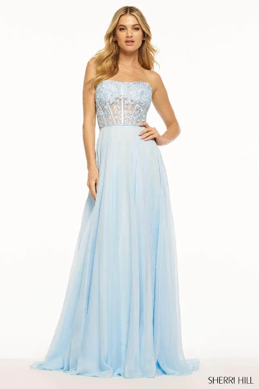 Sherri Hill 56088 - Strapless A-Line Dress